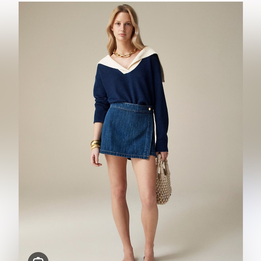 Denim Skort